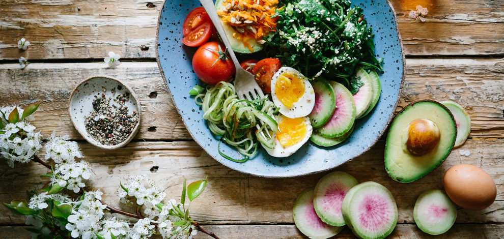 An plate of food demonstrating a planet-friendly diet